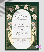 Noor Welcome Board Green