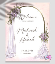 Elara Welcome Board Lilac