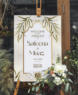 Botanical Welcome Board