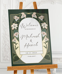 Noor Welcome Board Green