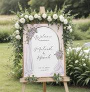 Elara Welcome Board Lilac