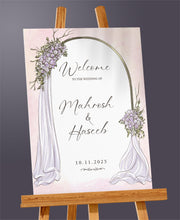 Elara Welcome Board Lilac